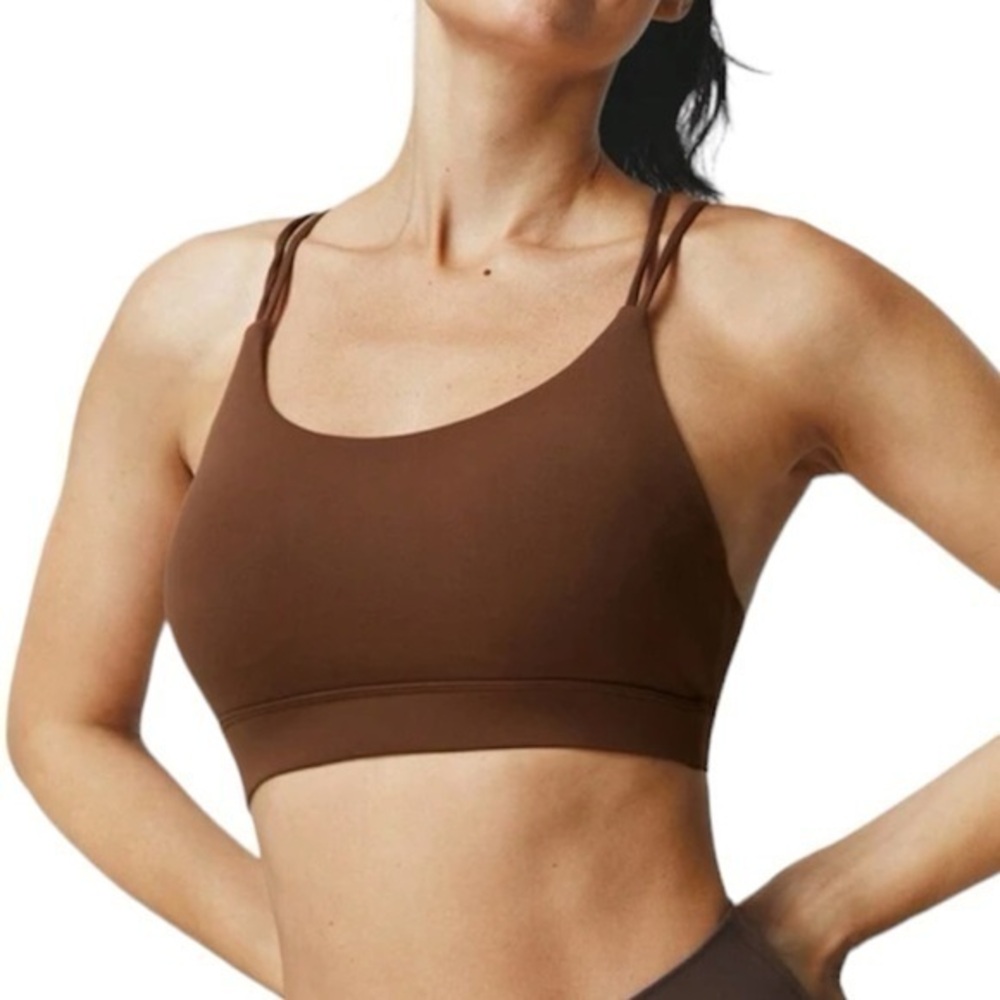 GLOWMODE FeatherFit
Strappy Back Sports Bra Tank Top Low
Impact Yoga Daily